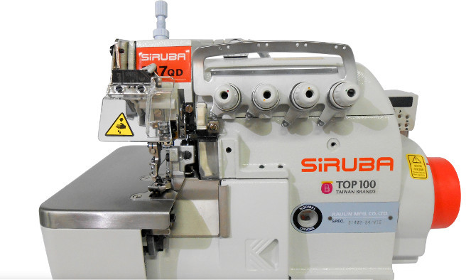 Overlock SIRUBA 4-nitkowy z automatycznym odcinaniem nici i odsysaniem