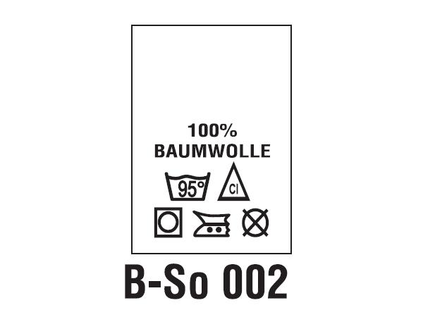 Wszywki surowcowo-ostrzegawcze 100% BAUMWOLLE, 95°C