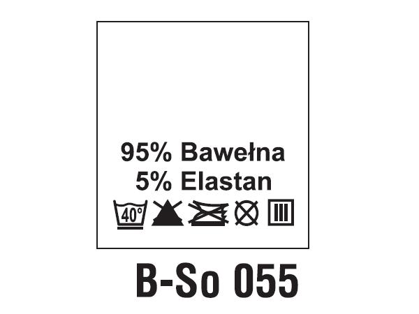 Wszywki surowcowo-ostrzegawcze 95% BAWEŁNA, 5% ELASTAN, 40°C
