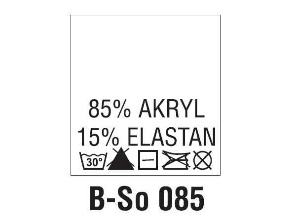 Wszywki surowcowo-ostrzegawcze 85% AKRYL, 15% ELASTAN, 30°C