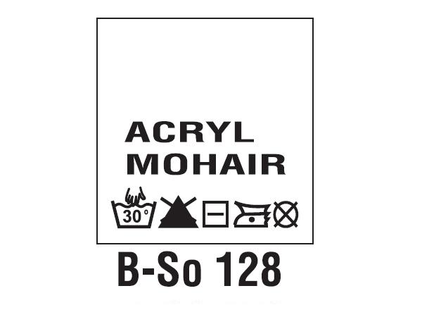 Wszywki surowcowo-ostrzegawcze ACRYL, MOHAIR, 30°C