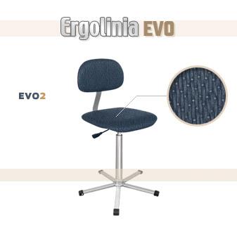 Krzesło z tapicerką - podnośnik pneumatyczny ERGOLINIA EVO2