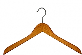 Wieszak drewniany bluzkowo-kurtkowy 50-144 płaski