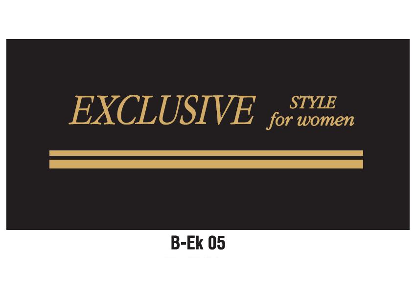 Etykiety odzieżowe B-Ek 05 EXCLUSIVE