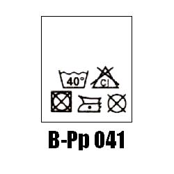 Wszywki przepis prania B-Pp 041, 40°C