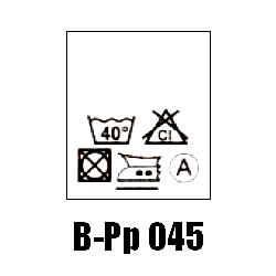Wszywki przepis prania B-Pp 045, 40°C