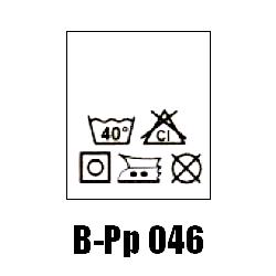 Wszywki przepis prania B-Pp 046, 40°C