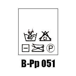 Wszywki przepis prania B-Pp 051, 40°C