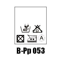 Wszywki przepis prania B-Pp 053, 40°C