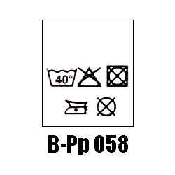 Wszywki przepis prania B-Pp 058, 40°C