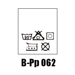 Wszywki przepis prania B-Pp 062, 95°C