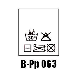 Wszywki przepis prania B-Pp 063, 30°C