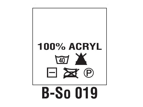 Wszywki surowcowo-ostrzegawcze 100% ACRYL, 40°C