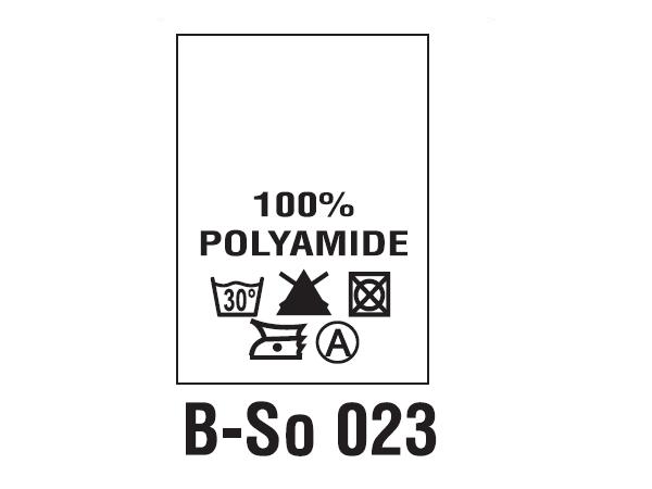 Wszywki surowcowo-ostrzegawcze 100% POLYAMIDE, 30°C