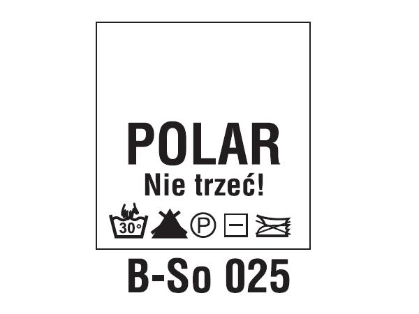 Wszywki surowcowo-ostrzegawcze 100% POLAR, 30°C