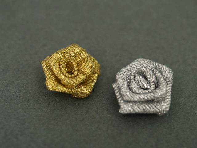 Różyczki metalizowane 1,5cm RM-02