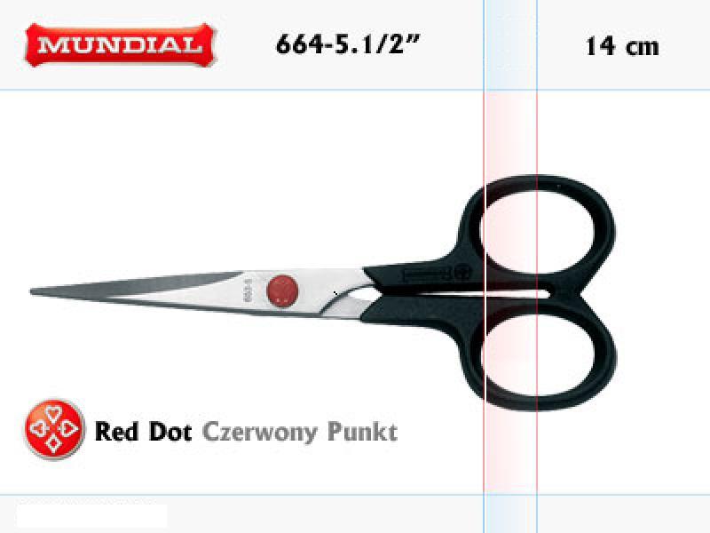 Nożyczki uniwersalne RED DOT MUNDIAL 664-5.1/2