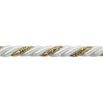 Sznurek ozdobny metalizowany 7mm kolor złoto biały