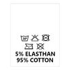 Wszywki surowcowo-ostrzegawcze 5% ELASTHAN 95% COTTON 30° B-So 054