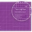 Zestaw do cięcia i krojenia TEXI CRAFT PURPLE 60x45 cm