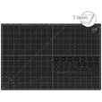 Zestaw do cięcia i krojenia TEXI CRAFT BLACK 90x60 cm