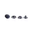 Napa metalowa 15mm ciemny srebrny madis