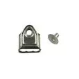Regulator metalowy do paska 14mm srebrny madis