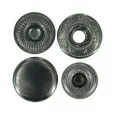 Napa metalowa ciemna srebrna 15mm madis