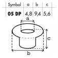 Oczko metalowe 05DP czarny-oksyda madis