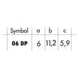 Oczko metalowe 6mm 06DP czarny oksyda madis