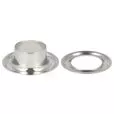 Oczko metalowe 12mm 12DP srebrny madis