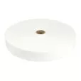 Taśma lamówka dziana 25mm kolor biały 50mb