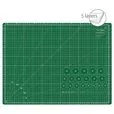 Mata podkładowa do cięcia, samoregenerująca, Texi Green 60x45 cm, grubość 3 mm, zielona
