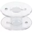Szpulka plastikowa TEXI 3004 SET 3, przezroczysta płaska