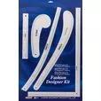 DW-FK03 METRIC Zestaw liniałów (krzywików) dla konstruktora odzieży 5 szt. aluminium