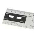 Linijka do mierzenia długości ściegów papierowa RULER