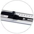 Liniał krawiecki aluminiowy z uchwytem 45cm CS-045