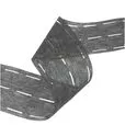 Taśma perforowana 60mm kolor czarny krążek-100mb,