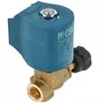Elektrozawór kątowy CEME 2.8- 1/4" regulowany 230V, 50Hz do wytwornic pary