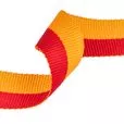 Taśma rypsowa 20mm kolor pomarańczowo czarny 50mb