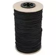 Guma okrągła 1.6mm kolor czarny 100mb