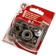 Oczka metalowe 8mm kolor mosiądz 20szt.