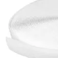 Rzep 20mm NYLON pętelka BIAŁA NATURAL /krążek-25mb/madis