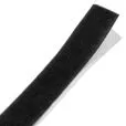 Rzep 20mm z KLEJEM pętelka CZARNA /krążek-25m/