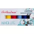 Nici bawełniane Cotto 80 zestaw (6x170m) NIEBO (SKY)