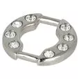 Ozdoba metalowa z cyrkoniami 6mm