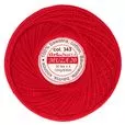 Kordonek Muza 20 100g 830m kolor 343 czerwony