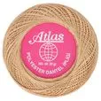 Kordonek Atlas 50 20g 100% poliester kolor brązowy jasny