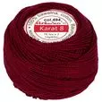 Kordonek Karat 8 10g 65m kolor 494 (1572) bordowy op.10szt.