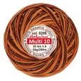 Kordonek Multi 10 50g 280m kolor 206 pomarańczowy-brązowy-beżowy